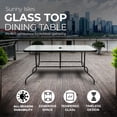 thumbnail image 3 of Four Seasons Courtyard Table à Manger Extérieure en Verre Ensoleillée Île, 3 of 7