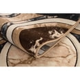 thumbnail image 2 of MDA Rug Imports Rhodes Collection Abstract Rounds Area Rug 5'2'' x 7'5'' - Gray/Beige, 2 of 5