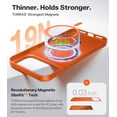thumbnail image 4 of Funda para teléfono TORRAS 17 Pro Max Magnetic Slim, ultrafina, naranja, 4 of 8