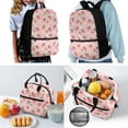 thumbnail image 2 of Jeiento Pink Strawberry 4Pcs Kids Bookbag Set for Girls School Backpack with Lunch Box and Pencil Case Water Bottle Holder Flower Elementary School Bag Back To School Bags Daypack Satchel, 2 of 7