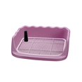 thumbnail image 3 of Inodoro para perros, bandeja de tocador para interiores para perros con soporte para pared, soporte para alfombrilla para orinar, inodoro de entrenami Rosa, 3 of 8