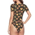 thumbnail image 4 of Naloa Heart Women's Short-Sleeved Onesie, One-Piece Swimsuit for Parties, dates, clubs - X-Large, 4 of 9