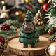 thumbnail image 5 of Estatuas de animales adorables para el árbol de Navidad, decoraciones navideñas y regalos para el hogar., 5 of 5