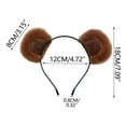 thumbnail image 2 of Uxgjfwu Soft Movable Cute Bear Ear Headband, Fuzzy Funny Design, Decorative Hair Accessory for Festivals, Parties, Celebrations And Photo Use, 2 of 8