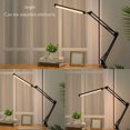 thumbnail image 3 of Led lámpara de escritorio plegable de metal lámpara de mesa regulable de brazo largo ajustable Afortunado Sencillez, 3 of 5