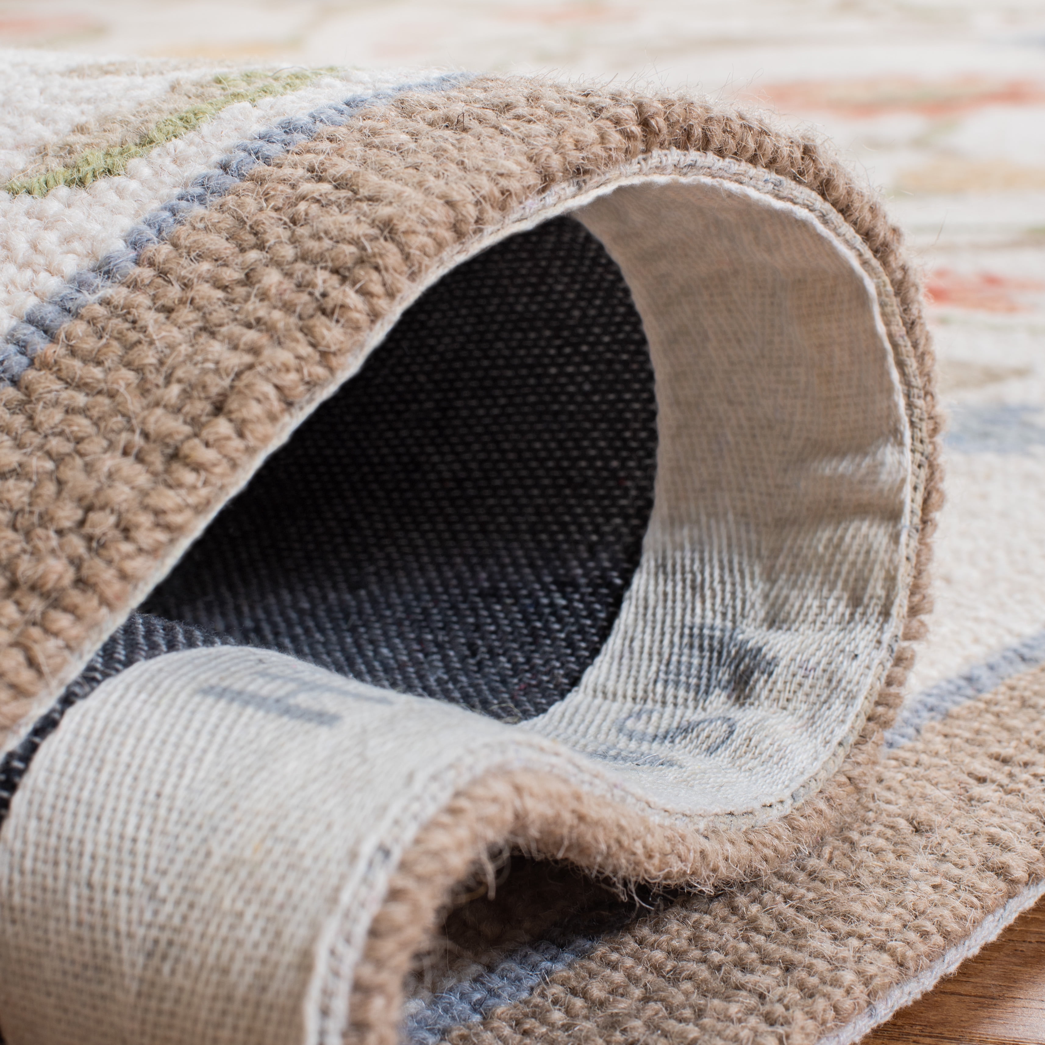 Safavieh Chelsea Baxter Bordered Wool Runner Rug, Ivory, 2'6" x 18'