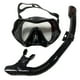 thumbnail image 1 of Máscara de buceo con tubo de respiración: montura grande, gel de sílice, a prueba de fugas, para hombres, mujeres y niños a partir de 8 años, 1 of 2