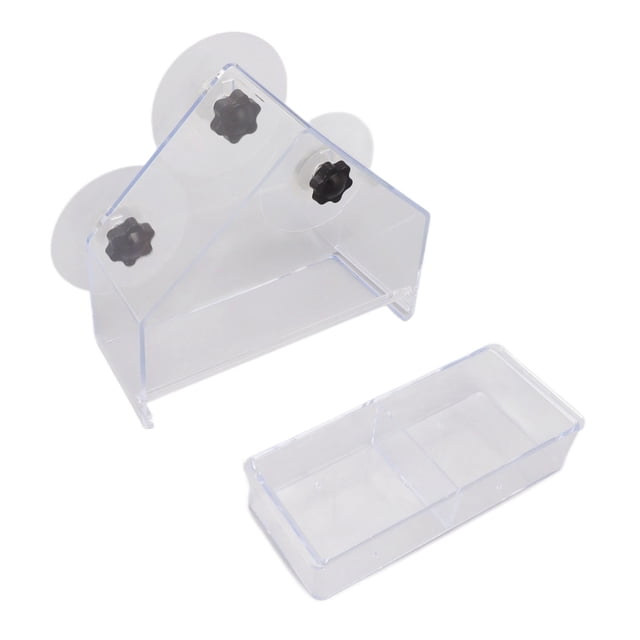 Bird Feeder, Transparent Window Bird Feeder Attractive Lightweight Support Different Food Detachable Tray For Robins For Home For Goldfinches