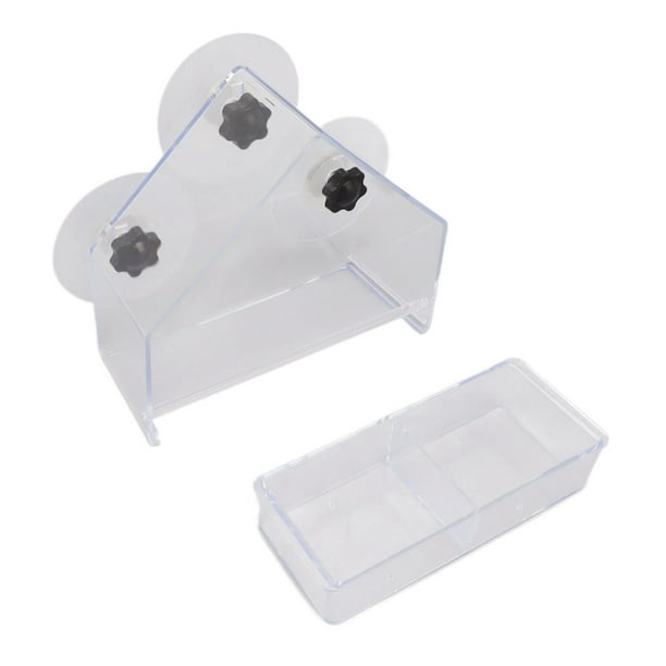 Comedero Para Pájaros Con Ventana Transparente, Automático, Ligero, Fácil De Limpiar, Bandeja Desmontable, Comedero Para Pájaros Con Ventana Para El Hogar