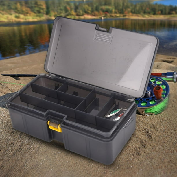 Double Layers Plastic, Box For Lures Bait Tools Accessories Fishing Storage  Organizer 