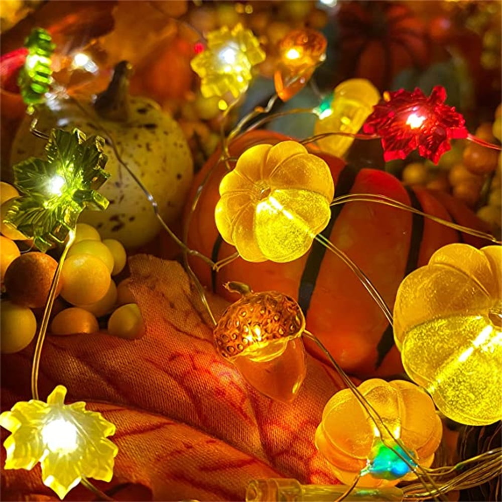 Kepooman 3D Warm White Battery Powered Fall Garland, Pumpkin Maples Acorns String Lights Fall Decor with Lights Indoor Outdoor Decoration for Fall Autumn Holiday Home Party, Warm White Kepooman 3D Warm White Battery Powered Fall Garland, Pumpkin Maples Acorns String Lights Fall Decor with Lights Indoor Outdoor Decoration for Fall Autumn Holiday Home Party, Warm White