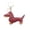 A, variant on Leather Dachshund Keychain - Cute Stitched Sausage Dog Charm with Gold Clasp, Compact Size, Durable Design for Bag Decor, Dog Lover Gift & Daily Accessory