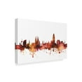 thumbnail image 2 of Trademark Fine Art 'Barcelona Spain Skyline Red' Canvas Art by Michael Tompsett, 2 of 4