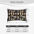 thumbnail image 4 of Gukieu Cute Dogs Corgi Print Plush Pillow Cover, Hidden Zipper Pillow Protector without Pillow Core, Suitable for Bedroom, Office, Car Decoration-20"x30", 4 of 6