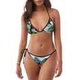 thumbnail image 1 of Fotbe Lake Forest Dinosaur A Traje de Baño para Mujer de Dos Piezas – Bikini Sexy de Tirantes Tipo Halter con Diseño Triangular, 1 of 6