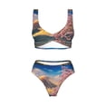 thumbnail image 4 of Rocae Cherry Blossoms for Bikini Set for Women Two Piece Sexy High Swimsuits Split Crossover Bikini XX-Large, 4 of 9