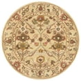 thumbnail image 6 of SAFAVIEH Antiquity Francine Floral Bordered Wool Area Rug, Gold, 8' x 8' Round, 6 of 10