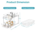 thumbnail image 2 of Organizador de Baño Vtopmart Transparente de 2 Niveles 30x19x25 cm, 2 of 7