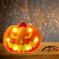 thumbnail image 3 of Decoraciones de Halloween en 3D de dibujos animados Luces LED Impermeable con pilas Bar Jardín Decoración de escritorio Decoración de Calabaza A Soledad Calabaza de halloween, 3 of 8