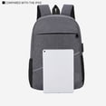 thumbnail image 3 of 14inch Computer Bag Universal PC Accessory Solid Color USB Color Appearance Zipper Port Zipper Laptop Backpack Laptops Holders Computers Accessories Red, 3 of 9