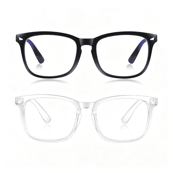 HBMYN Blue Light Blocking Glasses for Women/Men Clear Frame Square Eyeglasses Computer Gaming Screen Glasses Clear Glasses