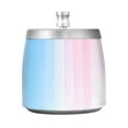 thumbnail image 7 of Yayeee Ashtray with Lid for Cigarette Smokeless Stainless Steel Home Ash Holder, Light Blue Stripes, 7 of 7