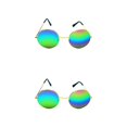 thumbnail image 1 of Gafas de sol Qarigey Diseño único Creativo Multi-colores Marco de metal para hombre mujer Dorado Colorido 2piezas, 1 of 6