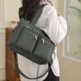 thumbnail image 7 of Gocvo Casual Tote Bags with Multiple Pockets, Nylon Large Capacity Crossbody Tote Bag, Working Bag for Ladies (Grey), 7 of 7