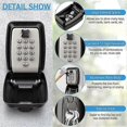 thumbnail image 4 of Key Box Wall Mounted Large Key Box Secure Waterproof Outdoor Key Box with 12 Code Rustproof Weather, 4 of 5