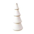 thumbnail image 2 of Minifigura de árbol de Navidad artificial de madera para escritorio, estatua, mesita de noche o mesa pequeña. Blanco 10x10x24cm, 2 of 9