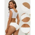 thumbnail image 3 of Unique Bargains Women No Show Stretch Underwear Invisible Brief Panties XL Light Beige, 3 of 6