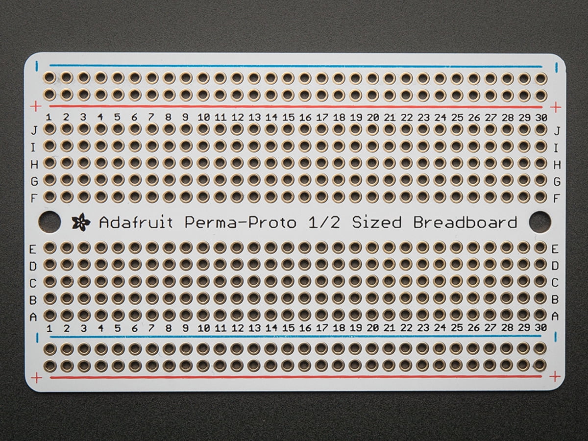 Adafruit Perma-Proto Half-sized Breadboard PCB - 3 Pack