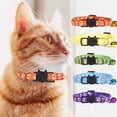 thumbnail image 5 of Collar de gato suave, collar de gatito de seguridad ajustable colorido con campana, 5 of 5