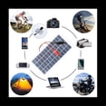 thumbnail image 2 of Panel Solar de Polisilicio de 5W 12V el Panel de Carga Impermeable PortáTil para Exteriores con Clips Puede Cargar la BateríA de 9-12V, 2 of 5