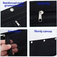 thumbnail image 5 of 2Pcs Pencil Pouch for Binder, 1.8inch Expandable Zipper Pencil Pouch, Fabric Pencil Pouches Binder Pockets, Large Capacity Binder Pouch, Pencil Case for Binder, Pencil Pouch 3 Ring, 10.2x6.9x1.8inch, 5 of 7