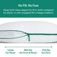 thumbnail image 5 of Marlow Adjustable Memory Foam Bed Pillow by Brooklinen - Neck and Back Support For Side, Back and Stomach Sleepers - King Size, 5 of 13