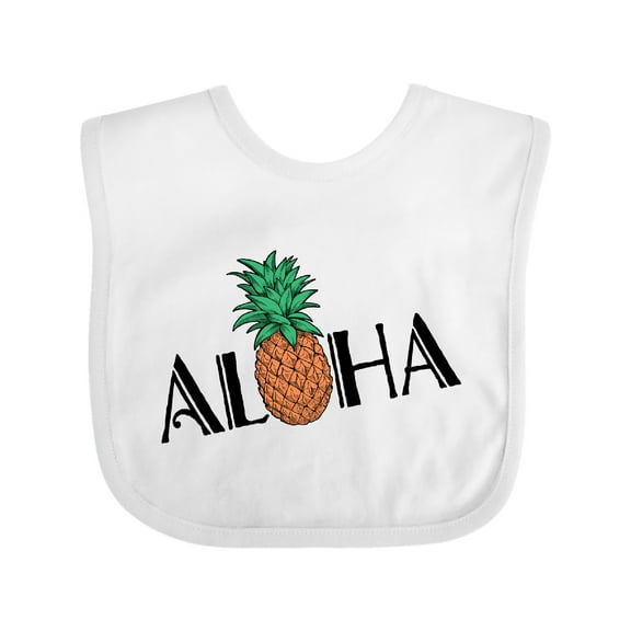 Inktastic Aloha- with Pineapple Boys or Girls Baby Bib