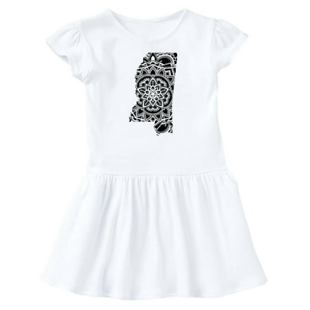 

Inktastic Mississippi Silhouette Mandala Gift Baby Girl Dress