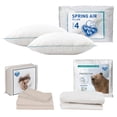 thumbnail image 1 of Protector Ultra Matrimonial + Juego de Sábanas Crema + 2 Almohadas, 1 of 8