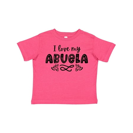 

Inktastic I Love My Abuela with Hearts Gift Toddler Boy or Toddler Girl T-Shirt