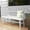 White, variant on HLR Farmhouse Entryway Bench, Spindle Back Support Wood Dining Benches for Living Room, Mudroom, Black