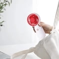 thumbnail image 5 of ChicYu Pocket Handheld Fan,Slim Foldable Travel Fan with Fast Charge,Heads for Commuting Silent Coolings Portable Fan Red, 5 of 5