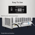 thumbnail image 4 of M optimized Efficient Stainless Steel Commercial Ice Maker 110LBS/24H, 40LBS Ice Bin, Adjustable Ice Thickness, Self Clean, Quiet Operation - Home, Bar, Coffee Shop, 4 of 6