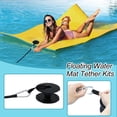 thumbnail image 4 of Floating Water Mat Tether Kit Lily Pad Tether Floating Mat Straps Tether and Grommet Kit Foam Water Pad Tether and 118 Inch Bungee Cord for All Foam Water Pads, 4 of 5