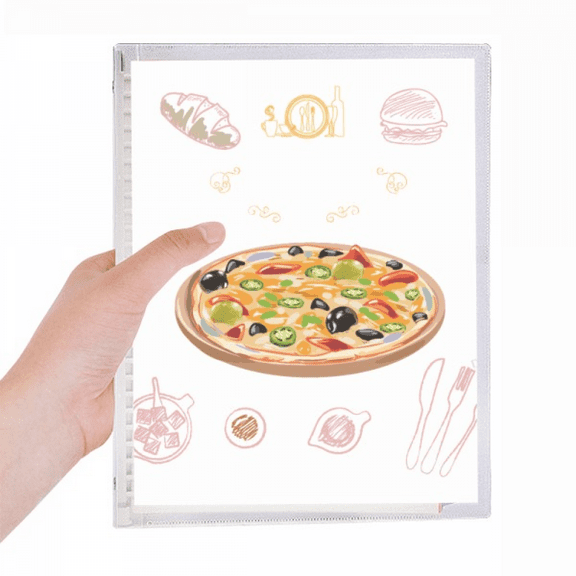 assorted italy tomato foods pizza notebook loose diary refillable journal statiry