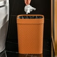thumbnail image 5 of Gnmfd Plastic Trash Can Large Capacity Slim Garbage Bin Lidless Opening For Easy Waste Disposal Space Saving For Bathroom Kitchen Bedroom Office Home Organization Modern Home Decor, 5 of 8