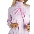 thumbnail image 4 of Jess by Meiko Vestido de Mujer de Manga Larga, Cuello Alto, Tejido de Cable, Vestido de Suéter M Rosa, 4 of 6