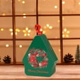 thumbnail image 5 of Christmas Themed Portable Candy Reusable Food Storage Container – Tinplate, Holiday Party/Cookie Exchange, Festive Decorative (B), 5 of 7