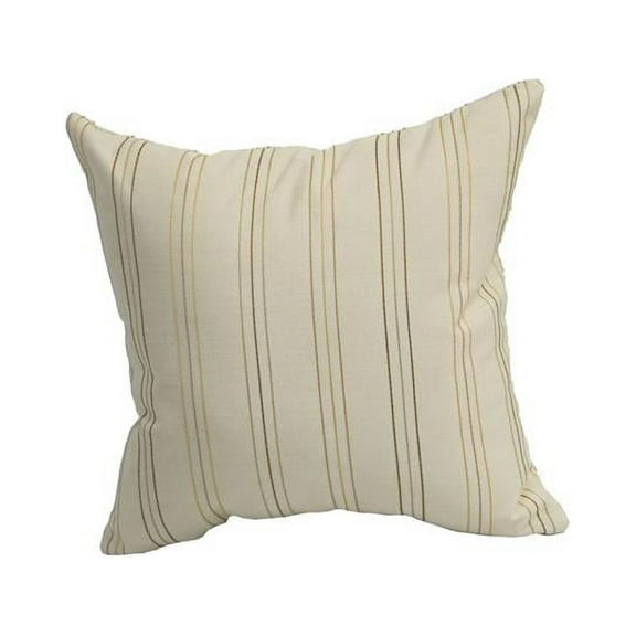 Blazing Needles 9910-S1-ID-029 17 in. Jacquard Throw Pillows with Inserts, Summer Pinstripe