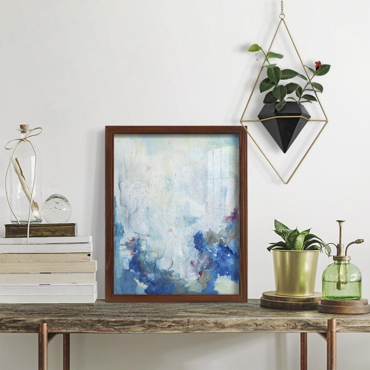 In the Mist II - Framed Print w/glass - Chestnut